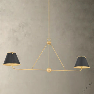 Burghley Linear - Bronze - chandelier
