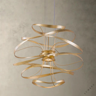 Calligraphy Chandelier - 18’’ / Brass - chandelier