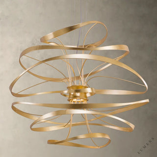 Calligraphy Chandelier - 42’’ / Brass - chandelier
