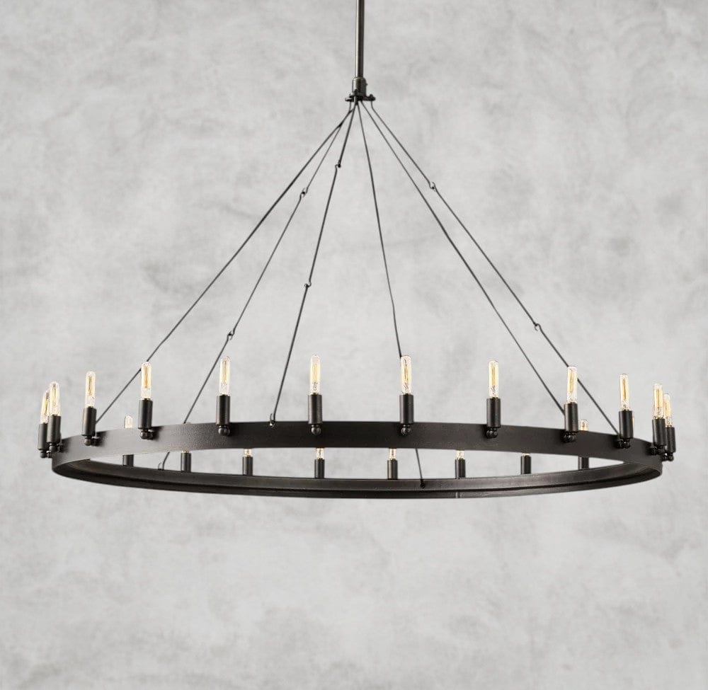 50" / Bronze Camino Round Outdoor Chandelier 26", 38", 50", 63", 73"