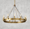 26" / Brass Camino Round Outdoor Chandelier 26", 38", 50", 63", 73"