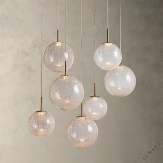 Casen Round Chandelier 20’’ 28’’ 34’’ 43’’ - 34’’ / CRACKLE - chandelier
