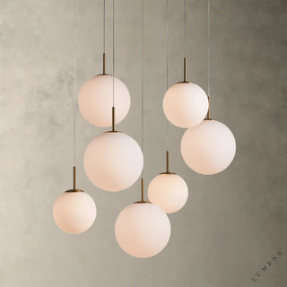 Casen Round Chandelier 20’’ 28’’ 34’’ 43’’ - 34’’ / MATTE OPAL - chandelier