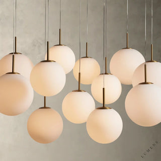 Casen Round Chandelier 20’’ 28’’ 34’’ 43’’ - 43’’ / MATTE OPAL - chandelier