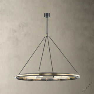 Chambers Chandelier - 45’’ / Black/Brass - chandelier