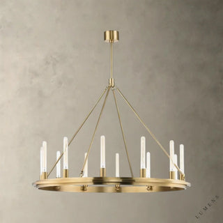 Chambers Round Chandelier - 45’’ / Brass - chandelier