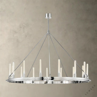Chambers Round Chandelier - 58.25’’ / Nickel - chandelier