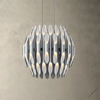 Chimes Chandelier 23.25H - Nickel - chandelier