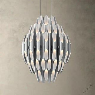 Chimes Chandelier 32.25H - Nickel - chandelier