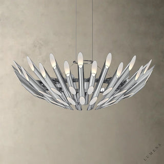 Chimes Chandelier - Nickel - chandelier