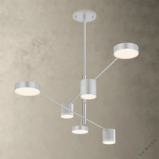 Counterpoint Chandelier - Nickel - chandelier