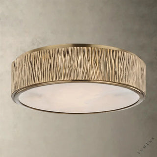 Crispin Flush Mount - Brass - Flush Mount