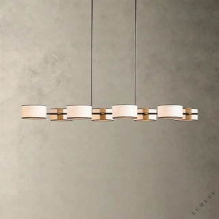 Daphne Linear Chandelier 62’’ - BLACK & WHITE - chandelier