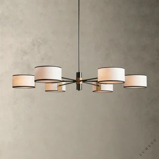Daphne Round Chandelier 48’’ 60’’ - 48’’ / BLACK & WHITE - chandelier