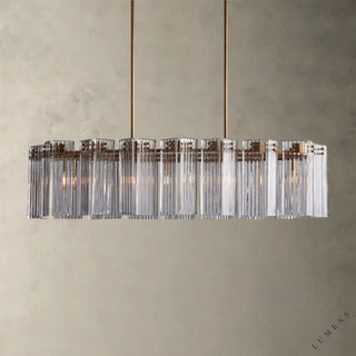 Delsie Oval Chandelier 51’’ 63’’ 72’’ - 51’’ / Brass / Clear - chandelier