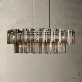 Delsie Oval Chandelier 51’’ 63’’ 72’’ - 63’’ / Bronze / Smoke - chandelier