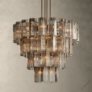 Delsie Round Chandelier 38’’ 48’’ 60’’ - 48’’ / Brass / Smoke - chandelier