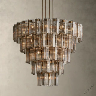 Delsie Round Chandelier 38’’ 48’’ 60’’ - 60’’ / Brass / Smoke - chandelier
