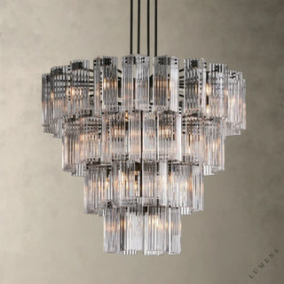 Delsie Round Chandelier 38’’ 48’’ 60’’ - 48’’ / Bronze / Clear - chandelier