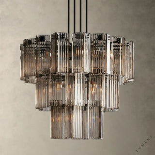 Delsie Round Chandelier 38’’ 48’’ 60’’ - 38’’ / Bronze / Smoke - chandelier