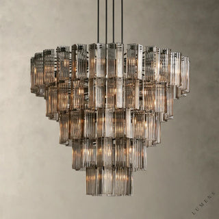 Delsie Round Chandelier 38’’ 48’’ 60’’ - 60’’ / Bronze / Smoke - chandelier