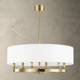 Durham Chandelier - 39.25’’ / Brass - Pendant Light