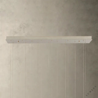 Edda Linear Glass Chandelier 48’’ 54’’ - chandelier