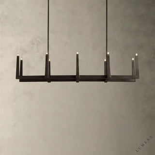 Emmet Linear Chandelier - 60’’ / Bronze - chandelier
