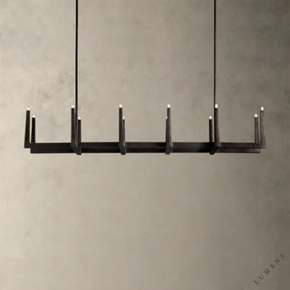 Emmet Linear Chandelier - 72’’ / Bronze - chandelier