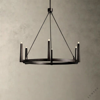 Emmet Round Chandelier 42’’ 54’’ - 42’’ / Bronze - chandelier