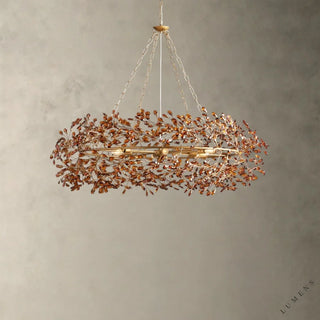 Fiore Crown Chandelier 39’’ 48’’ 60’’ - 48’’ / BRASS/AMBER - chandelier