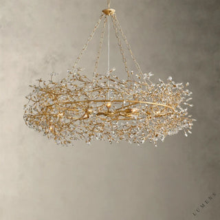 Fiore Crown Chandelier 39’’ 48’’ 60’’ - 48’’ / GOLD - chandelier