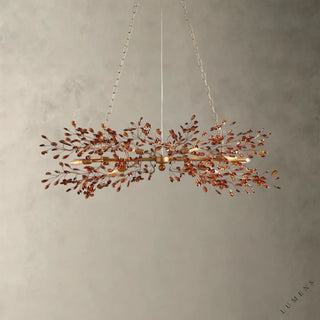 Fiore Linear Chandelier 51’’ 68’’ - 51’’ / BRASS/AMBER - chandelier