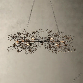 Fiore Linear Chandelier 51’’ 68’’ - 51’’ / BRONZE/SMOKE - chandelier