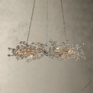 Fiore Linear Chandelier 51’’ 68’’ - 51’’ / SILVER - chandelier