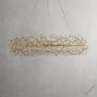 Fiore Oval Chandelier 62’’ 74’’ - chandelier
