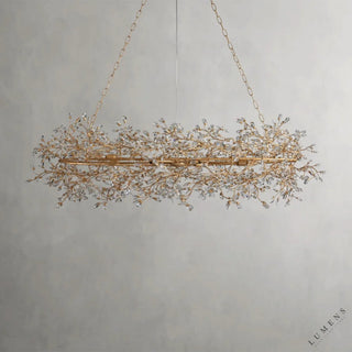 Fiore Oval Chandelier 62’’ 74’’ - chandelier