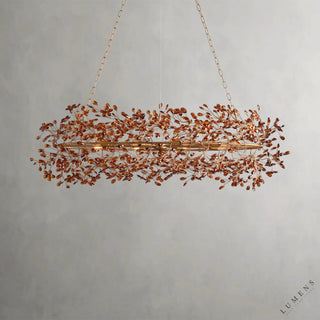 Fiore Oval Chandelier 62’’ 74’’ - 62’’ / BRASS/AMBER - chandelier