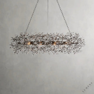 Fiore Oval Chandelier 62’’ 74’’ - 62’’ / BRONZE - chandelier