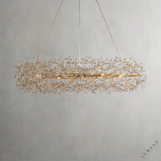 Fiore Oval Chandelier 62’’ 74’’ - 74’’ / GOLD - chandelier