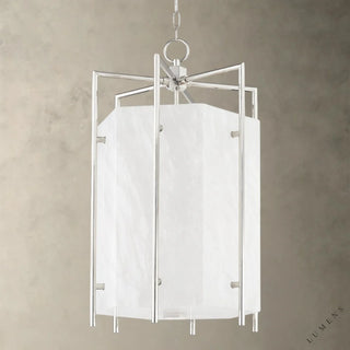 Flatbush Lantern - Nickel - Pendant Light