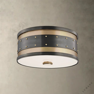 Gaines Flush Mount - 12.5’’ / Bronze - Flush Mount