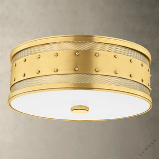 Gaines Flush Mount - 16’’ / Brass - Flush Mount