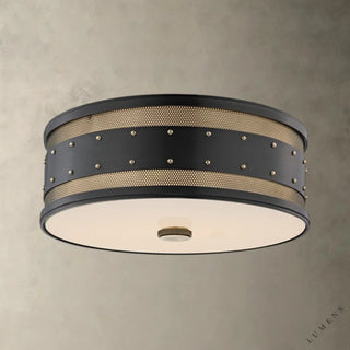 Gaines Flush Mount - 16’’ / Bronze - Flush Mount