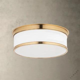 Geneva Flush Mount - 12.25’’ / Brass - Flush Mount