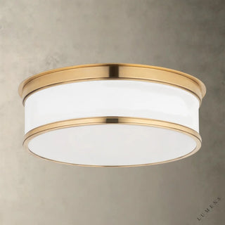 Geneva Flush Mount - 15.25’’ / Brass - Flush Mount