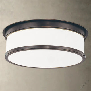 Geneva Flush Mount - 15.25’’ / Bronze - Flush Mount