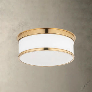 Geneva Flush Mount - 9.25’’ / Brass - Flush Mount