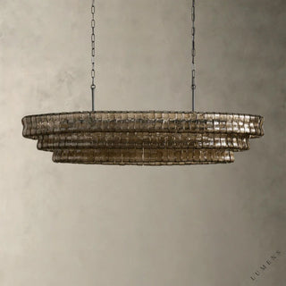 Ghiaccio Oval Chandelier 54’’ 65’’ - chandelier