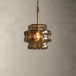 Ghiaccio Pendant - Brass / Smoke - Pendant Light